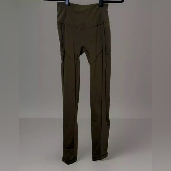 Lululemon All The Right Places Pant II Leggings 28" Olive Green W5AZTS Womens 4 - Picture 1 of 11